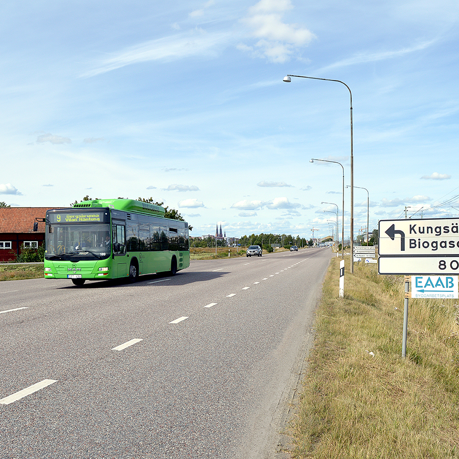 GUB är miljövänligt och kör med biogas- och elhybridbussar