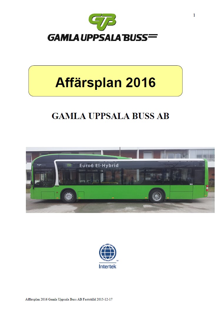 Affärsplan 2016